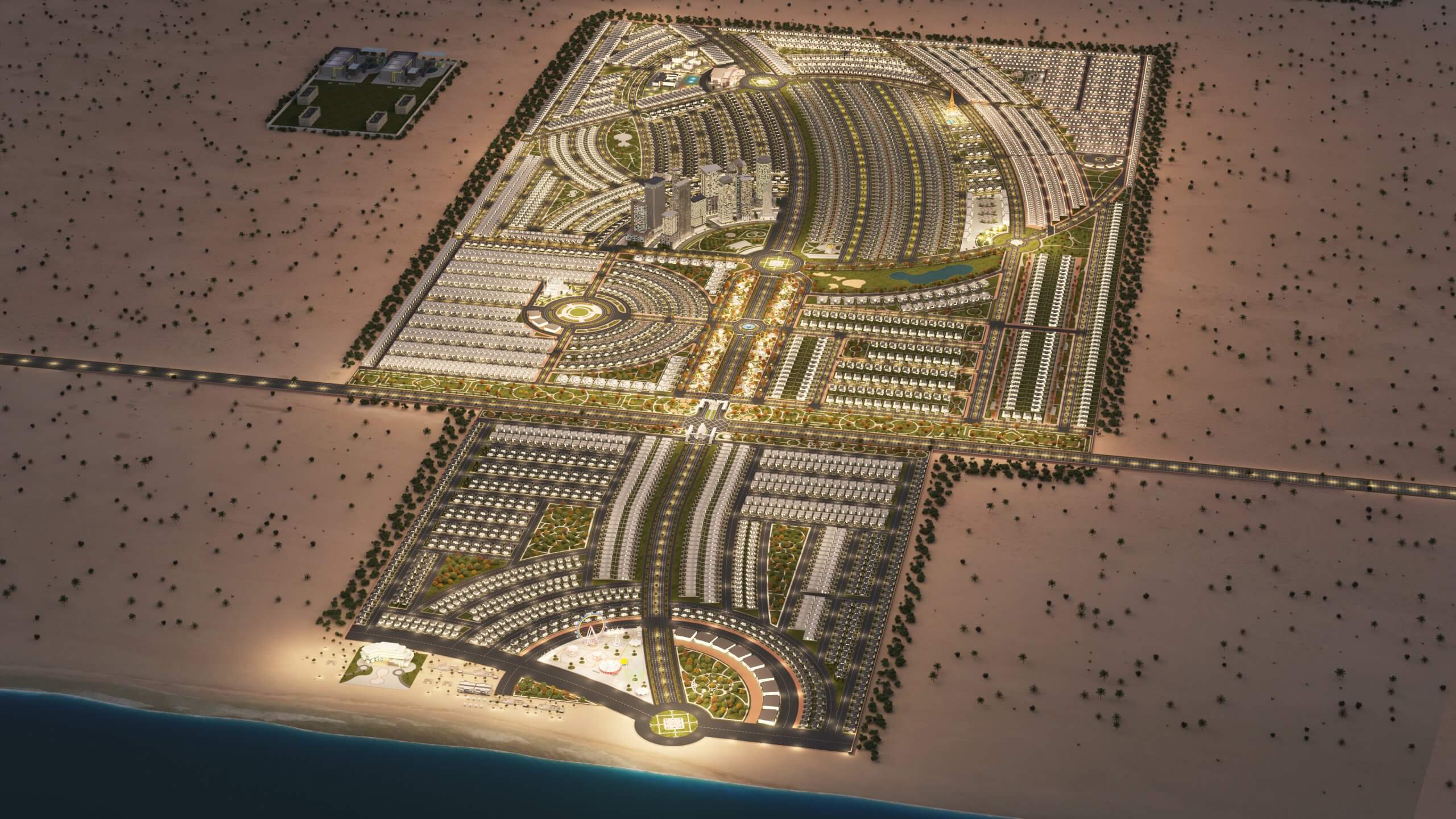 Alwatnia housing society Ariel view